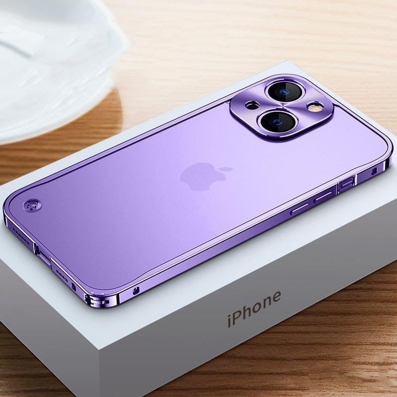 Metall Hülle iPhone violett