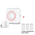 Pink + 1 Rolle Thermopapier + 3 Sticker Rollen