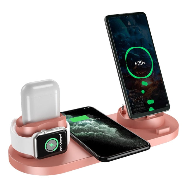 6 in 1 Wireless Schnell-Ladestation für Apple Geräte