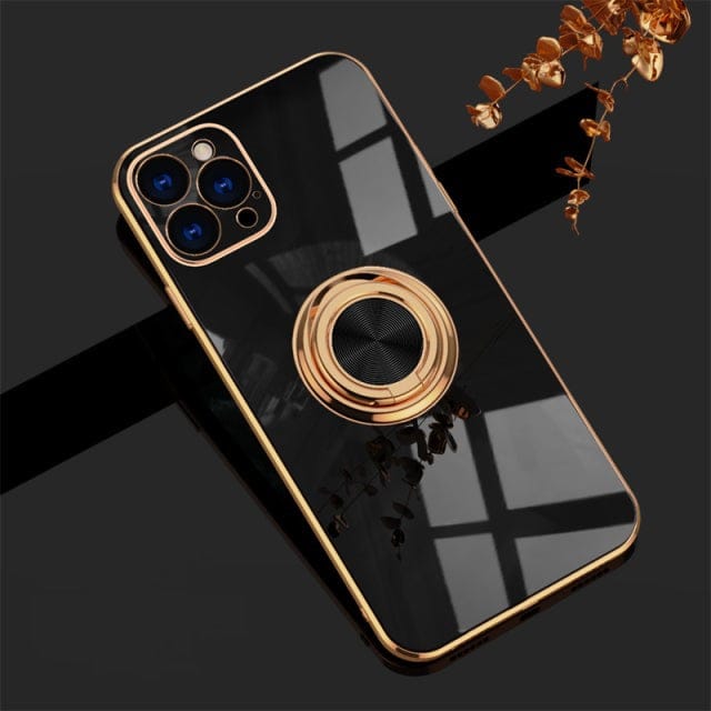 Luxus Slim-Hülle mit Metallring -  iPhone
