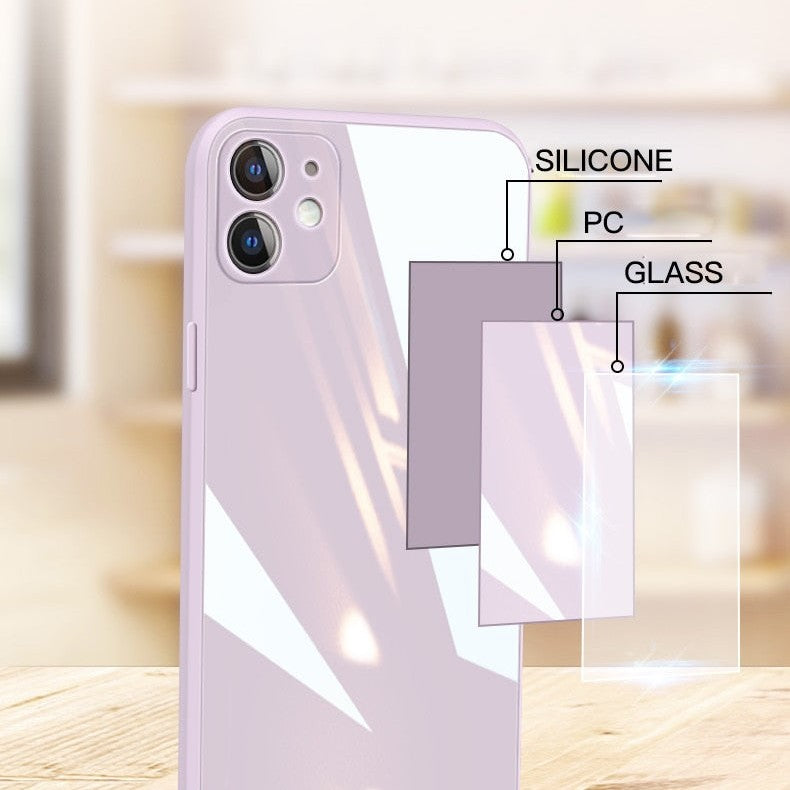 Hochwertige Hülle aus glasartiger Oberfläche -  iPhone